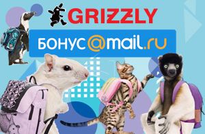 Grizzlyshop на «Бонус Mail.Ru»!