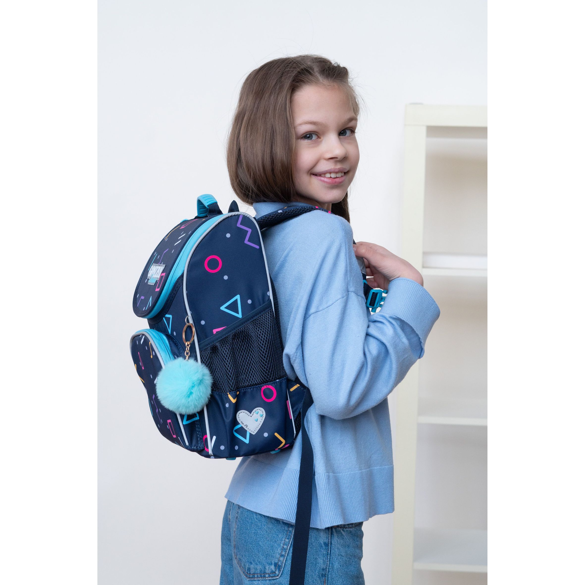 RAm-284-10 Рюкзак школьный с мешком
