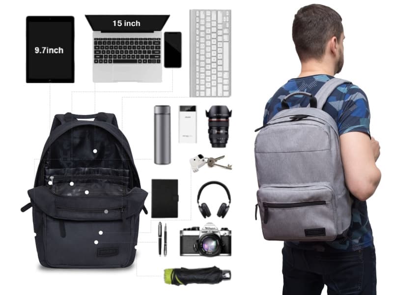 Лучший офисный городской рюкзак для мужчин фирмы GRIZZLY.jpg