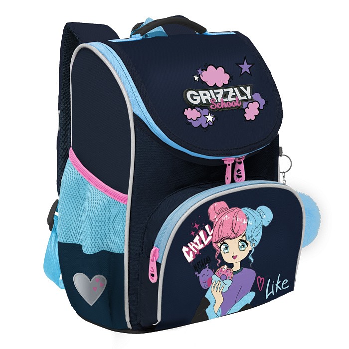 RAm-484-6 Рюкзак школьный с мешком